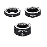 JJC X Mount Auto Focus Macro Extension Tube Set for