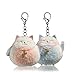 Plush Cat Keychain Stuffed Animal Toys Dolls Ornaments Pendant Lucky Kitty Pink