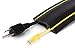 6.5 Feet Heavy Duty Cable Protector + Cord Cover — 3 Cord Channels — Durable Black PVC is Flexible, Odor Free, Easy to Unroll and Open — Conceal Wires at Home, Office, Warehouse, Workshop, Concerts