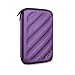 BUBM Portable EVA Hard Drive Case Travel Organizer for Electronics (1 Purple Large)