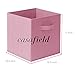 Casafield Set of 6 Collapsible Fabric Cube Storage Bins, Light Pink - 11