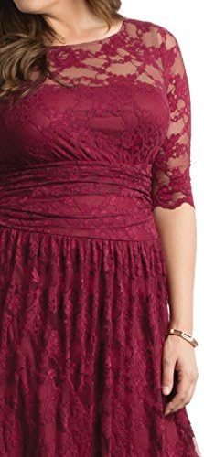 Kiyonna Women's Plus Size Luna Lace Cocktail Dress