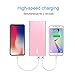 20000mAh Portable Charger, iXCC Power Battery Pack 3.4A Output 2-Port Power Bank (2.0 A Input, Dual ChargeWise 2.0 USB Ports Li-polymer Battery) Portable Battery Charger for iPhone, iPad, Galaxy- Pink