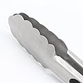 9-Inch & 12-Inch 304 Stainless Steel Kitchen Tongs, Set of 2 Sturdy Non-Stick Grilling Barbeque Cooking Stainless-Steel Locking Food Tongs with Good Grip, Brushed Steel