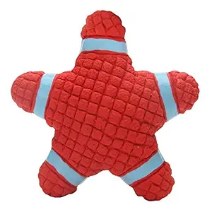 PSK PET MART Latex Squeaky Star Toy Chew for Pet Dog