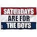 Anley |Fly Breeze| 3x5 Foot Saturdays are for The Boys Flag - Vivid Color and UV Fade Resistant - Canvas Header and Double Stitched - Male Fraternity Flags Polyester with Brass Grommets 3 X 5 Ft