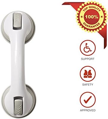 Grip Suction Cup Tub Bathroom 11.5" Safety Handle Rail Handicap Support, disability, senior care, rehabilitation aid, toddler support, child aid