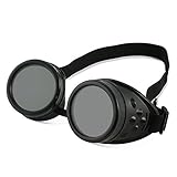 Solar Eclipse Spectacles - Shade 14 Goggles CE Certified Safe Sun Viewing, Adjustable One Size Fits All, Better Than Glasses! Solar Filter and Viewer (Black)