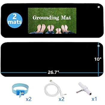 Grounding Mat Kit (2 Pack)-2 Earthing Grounding Mats (10 x 26.7