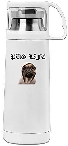 DW Outdoor Sports Bottle Pug Life Thermos Cup Mug With Handled Vacuum Cup 14oz/350ml