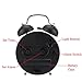 Alarm clock for bedrooms, [2018 Upgrade] 4.9’’ No Ticking Movement and Big Stereoscopic Digital Twin Bell Alarm Clock, Super Loud Alarm Clock for Heavy Sleepers