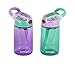 Contigo Kids Autospout Gizmo Water Bottle, 14oz Thistle/Persian Green -2 Pack