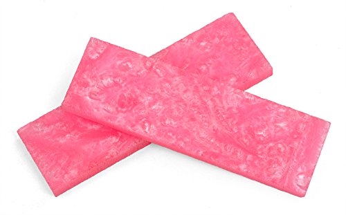 Texas Knifemakers Supply Hot Pink Polypearl Scales - 5
