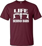 Adult Life Behind Bars Funny Bike Bicycle Funny T-Shirt