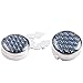 H&H HJ Men's Jewelry Round Button Cover Substitute to Traditional Cuff Links