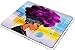 Smooffly Mouse Pad Custom Design,African Women with Purple Hair Hairstyle Mouse pad 9.5 X 7.9 Inch (240mmX200mmX3mm)
