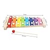 Soota Musical Instruments Toy Xylophone for babies, Holiday/Birthday Gift, Wooden Musical Instrument with Bright Multi-Colored Bars and Child-Safe Mallets