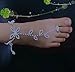 SKYVAN One Piece Bride Ankle Bracelet Crochet for Women Sandals Beach Foot Jewelry Anklet Rhinestone Barefoot