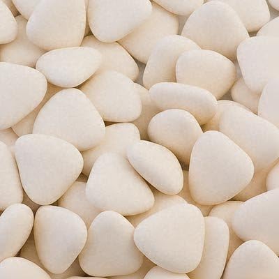 Ivory Chocolate Heart Dragees Wedding Favour Sweets (1 KG / Approx 265 Hearts)