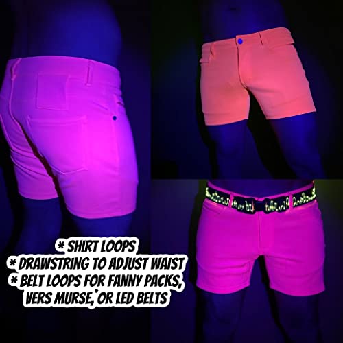 Mens Rave/Party Huggers Booty Shorts with Zippered Phone and Hidden