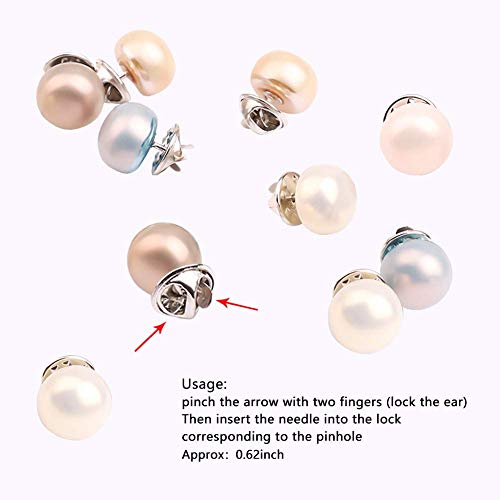 Joyci 10-Pack Women Shirt Brooch Lapel Pins Safety Novelty Cardigan Sweater Decorate Buttons Buckle Tie Tacks Pin Back Clutch C (Dream Mix)