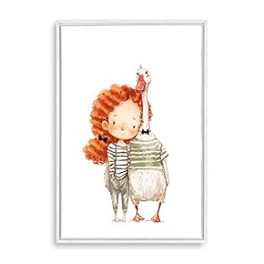 Framed Canvas Wall Art Cartoon Children