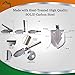 Folding Shovel and Camping Multitool - Survival Shovel with Heavy Duty Blade. Portable and Lightweight Military Grade Camp Shovel and Entrenching Tool for Hiking, Snow, Backpacking, and Car Safety.