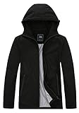 ZSHOW Men's Lightweight Packable Windproof Hooded Jacket Quick Dry Windbreaker