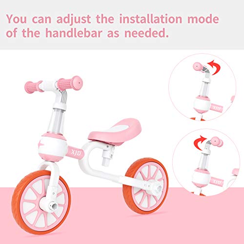 XJD 7 in 1 Toddler Bike with Push Handle,tricycles for 1 to 3 Years Old , Toddler Tricycle with