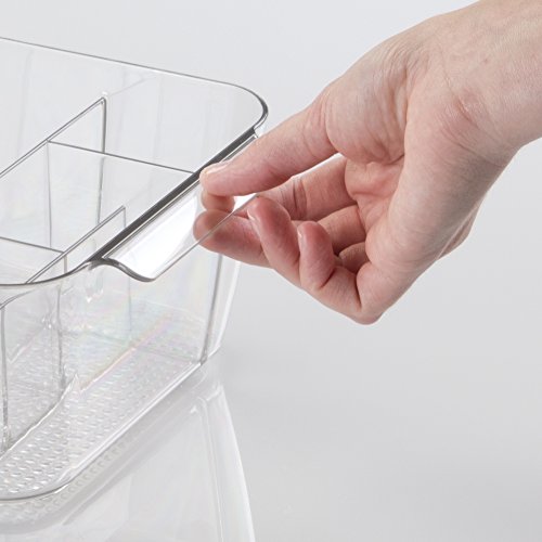 InterDesign Cosmetic Organizer Tote for Vanity Cabinet to Hold Makeup, Beauty Products - Clear - Thumbnail 7