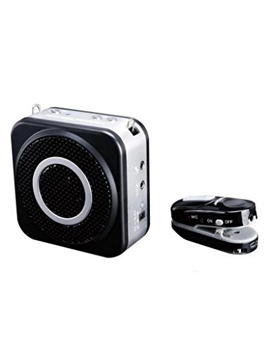 TAKSTAR E160W 2.4G 12W USB Digital Wireless Amplifier Portable Hi-Fi with Clip-on Transmitter Waist Hanging Type Megaphone 20M-Black