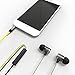 AOFU Headphones,Wired 3.5MM In-ear Noise-isolating Headphones|Earbuds|Earphones with Mic & Volume Control for for iPhone, iPod, iPad, Galaxy, Nokia, HTC, Nexus, BlackBerry,Black+Yellow