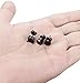 FIBO STEEL 3 Pairs Stainless Steel Black Stud Earrings for Men Women Hypoallergenic Mens Earrings Stud Set, Black Square Round Diamond CZ Stud Earrings Pierced 7mm