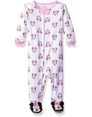 Girls' Minnie Mouse All Over Print Blanket Sleeper