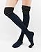 WOWFOOT Ladies' Knit Over The Knee High Socks Women Girl Slouch Stockings Boots