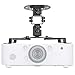 WALI Projector Ceiling Mount, Universal Low Profile Projector Mount with Retractable Arms and Multiple Adjustment Function (PM-002-B), Black