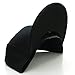 L.O.G.A Plain Flat Bill Visor Blank Snapback Hat Cap with Adjustable Snaps - Black