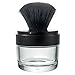 Kabuki Black Nylon Bristle Brush Sifter - Empty Refillable Travel Jar with Mirror for Mineral Makeup, Powders, Custom Foundations