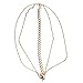 TONSEE Women Fashion Metal Head Chain Jewelry Headband Head Piece Hair Band
