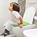Potty Training Seat, Folding Portable Reusable Toilet Potty Training Seat for Babies, Toddlers and Kids, Green