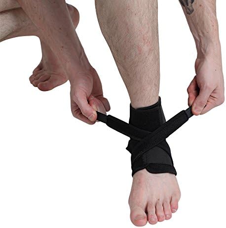 Ankle support Brace Breathable Compression Sleeve with Adjustable Strap for Women Men. Ankle protectors Provides Support and Pain Relief for Sprains, Arthritis and Torn Tendons in Foot and Ankle