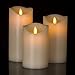Comenzar Flameless Candles, Battery Candles Set of 3(H 5
