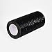Pangda 6 Inch Tulle Spool Glitter Fabric Ribbon Roll Sparkle Mesh Ribbon, 25 Yards (Black)