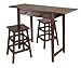 Winsome Mercer Double Drop Leaf Table with 2 Stools