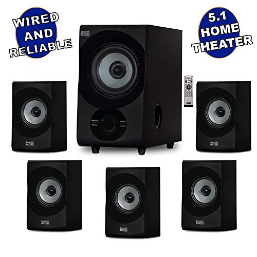 Acoustic Audio AA5172 700W Bluetooth Home Theater 5.1 Speaker System with FM Tuner, USB, SD Card, Remote Control… - Image 2