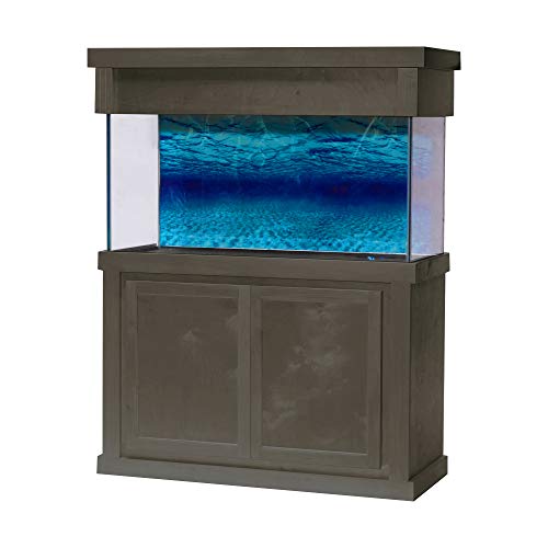 Birch Modern 48″X18″ Espresso 32″ Tall Aquarium Stand fits75/90 Gal & Birch Modern 48″X18″ Espresso 10″ Tall Canopy fits75/90 Gal & Glass Tank Aquarium 90 Gal is Included