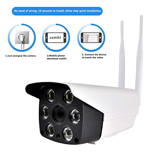 Heitaisi 1080P Full HD Outdoor Wireless WiFi IP Camera,Two-way Audio, Wide Viewing Angle, Weatherproof And Motion Detection With Night Vision Security Camera Remote viewing compatible with IOS Android - Thumbnail 2