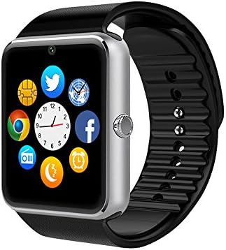 Smart Watch , CulturesIn GT08 Touch Screen Bluetooth WristWatch with Camera/SIM Card Slot/Pedometer Analysis/Sleep Monitoring for Android (Full Functions) and IOS (Partial Functions) (silver)