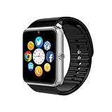 Smart Watch , CulturesIn GT08 Touch Screen Bluetooth WristWatch with Camera/SIM Card Slot/Pedometer Analysis/Sleep Monitoring for Android (Full Functions) and IOS (Partial Functions) (black)