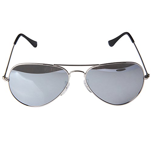 LianSan Brand Designer Classic Aviator Metal Frame Polarized Sunglasses Men Women Sun Glasses Lightweight 3025 (silver lenses)